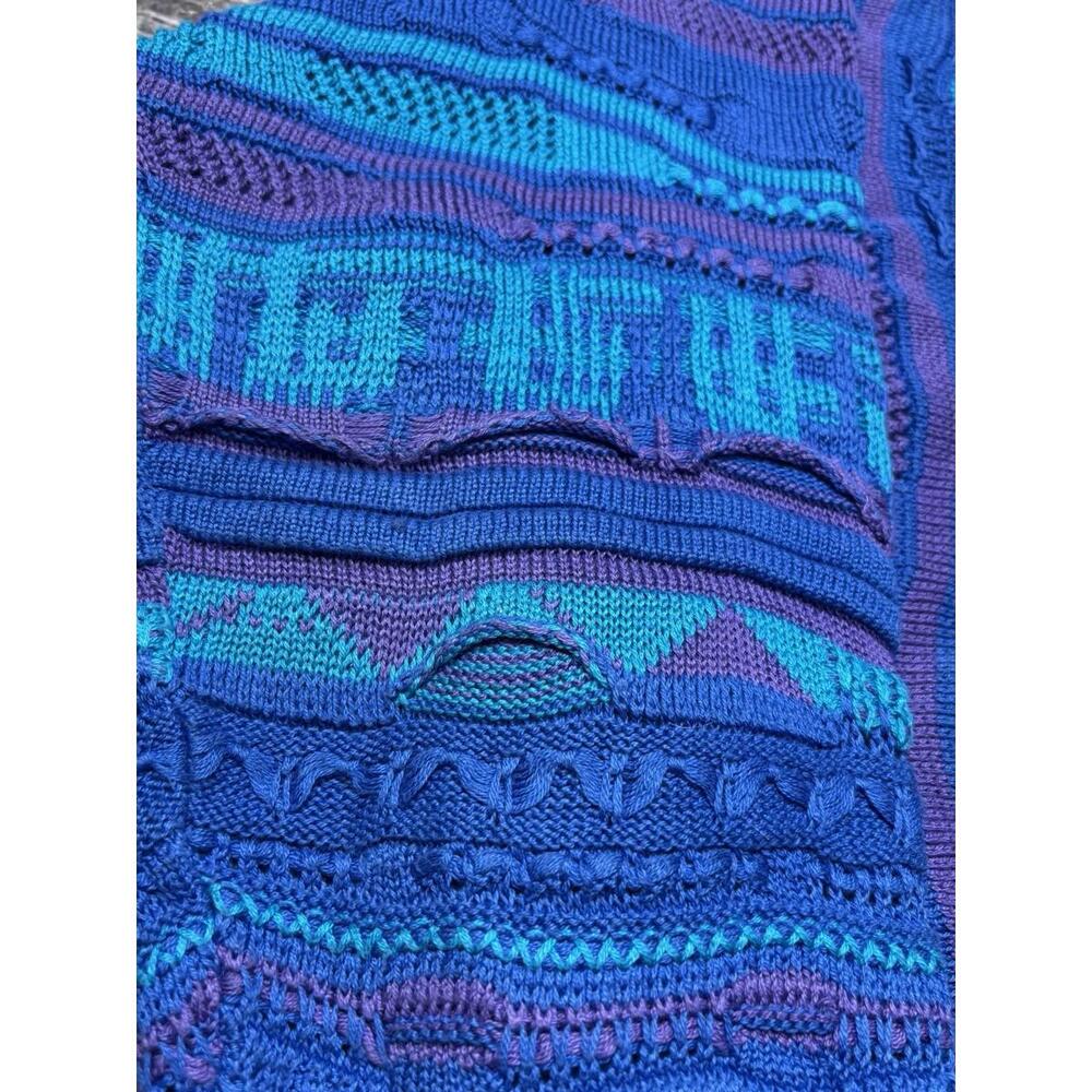 COOGI Multi-Blue Patterned Crewneck Sweater - Picture 9 of 15